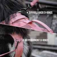 OneTigris No Pull Tactical Dog Harness for Medium Dogs - Pink / S - image 4