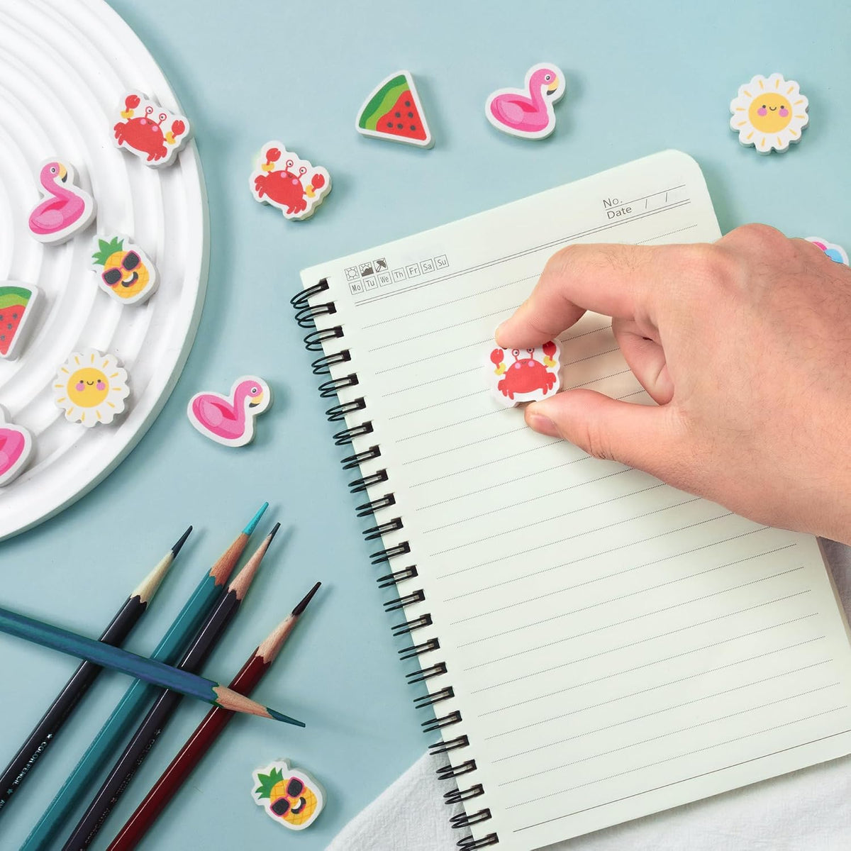 Yopyame 60 pack fall mini erasers shaped like maple leaves, pumpkins, acorns and bears - view 20