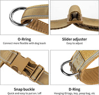 Annchwool No Pull Dog Harness with Soft Padded Handle - XL / Brown Set - image 3