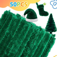 Caydo 50PCS Extra Thick Pipe Cleaners with 100pcs Eyes - Green - image 3
