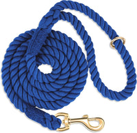 5 FT Handmade Rope Dog Leash for Small Medium and Large Dogs – Essentials for Dogs - 5FT x 1/2in (Pack of 1) / Navy Blue