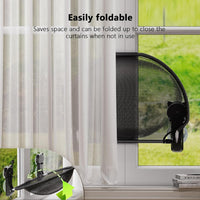 Cat Window Perch Cordless, Foldable & Stable Cat Beds - Mesh Cover / Black - image 4