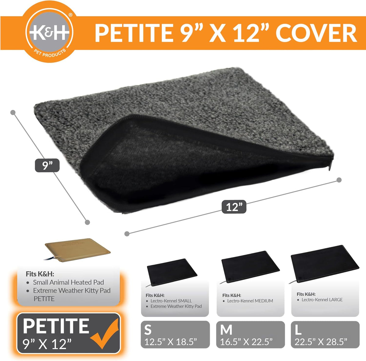 K&H PET PRODUCTS Small Animal Heated Pad Deluxe Replacement Cover - Petite 9 X 12 Inches (Pack of 2) - image 2