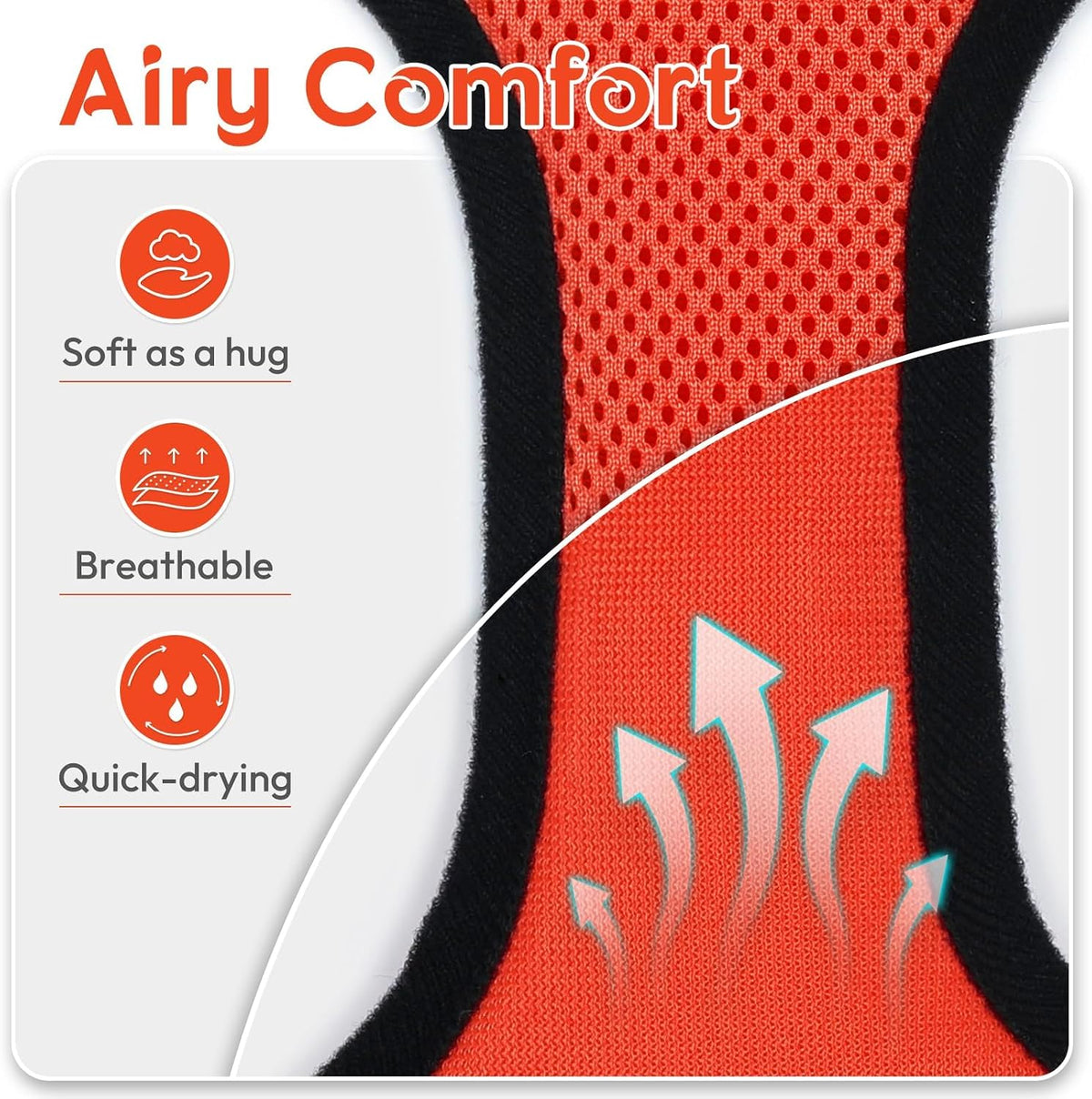 Cat Harness and Leash Set, Adjustable and Escape Proof - Reddish Orange / S - image 2
