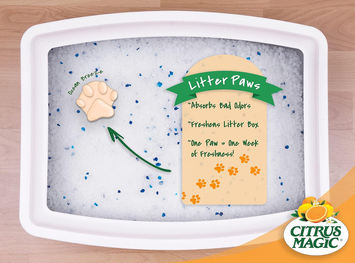 Citrus Magic Pet Odor Control Paws for Litter Boxes - Ocean / 6 Count (Pack of 1) - image 3