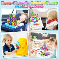 Magnetic Tiles Mini Travel Toddler Set - Color-5 - image 2