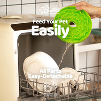 Slow Feeder Dog Bowl for Large Dogs with Non-Slip Base - M / Light Green - image 3