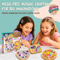 Glittery Garden Mosaic Craft Kit to Decorate Coaster with Glass Tiles – Fun for Kids & Family - Mosaic Craft Kit - image 2
