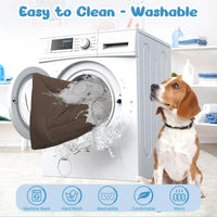 Dog Crate Pad, Washable Cozy Dog Bed Mat for Medium Dogs 36"x23" - 30.0"L x 20.0"W x 1.5"Th / Brown - image 2