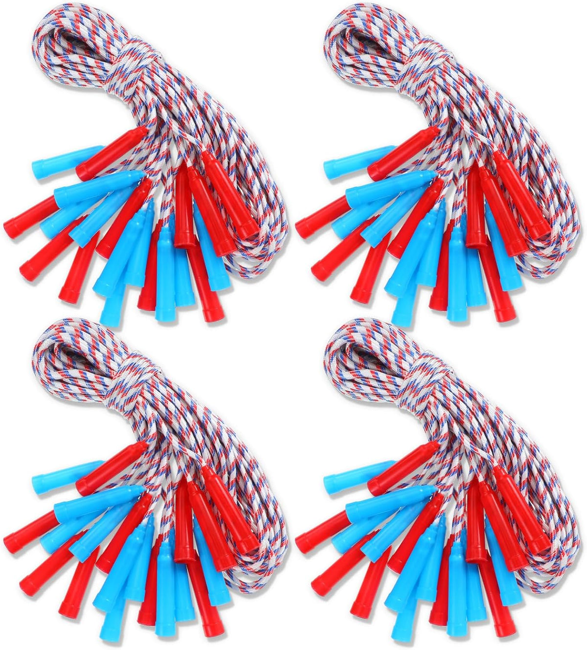 Honoson 100 pack of multicolor kids jump ropes with plastic handles - view 2