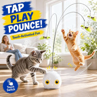 Interactive Cat Toy for Indoor Cats, Automatic Flying Bird Toy – Essentials for Cats - White - image 3