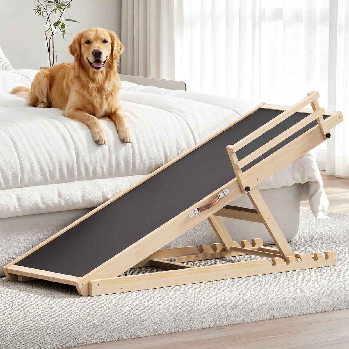 Dog Ramp for Bed Couch Car - 55"Lx 18.3"W x3"H