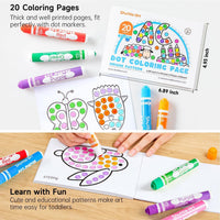 Shuttle Art Dot Markers, 10 Colors Washable Markers for Toddlers - 40 Colors / 40 - image 3
