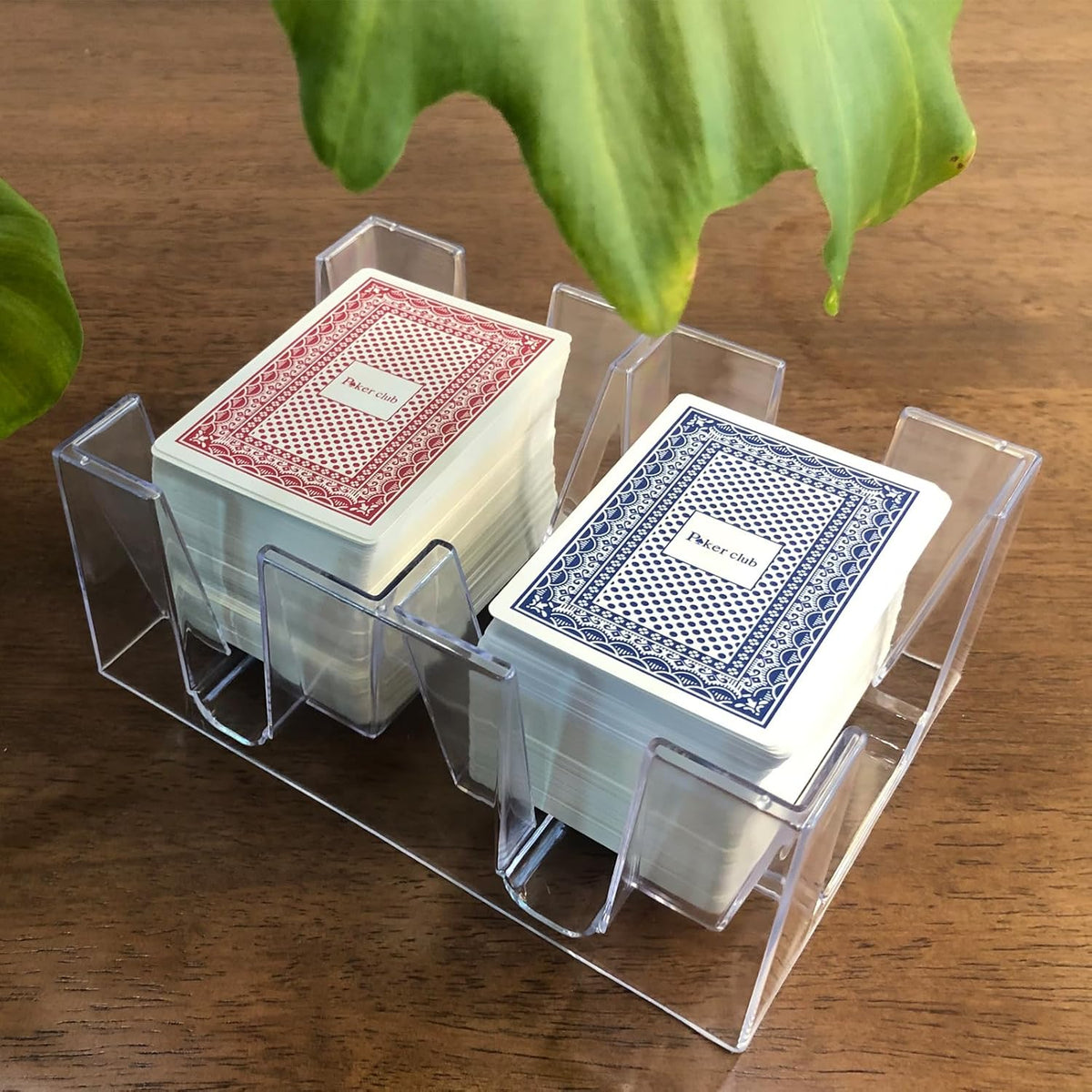 Yuanhe 9 Deck Clear Canasta Playing Card Tray – Fun for Kids & Family - 6 Deck - image 4