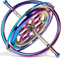 Joytech Precision Gyroscope Metal Anti-Gravity Spinning Top Balance - Colorful - image 3