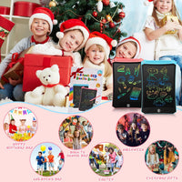 EooCoo Kids LCD Writing Tablet, Stocking Stuffers for Toddler - 8.5”Pink&Blue - image 2