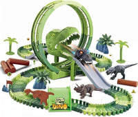 Dinosaur Race Track Toys for Boys 3-5 - T-Rex Giant Loop Dinosaur Race Track Set
