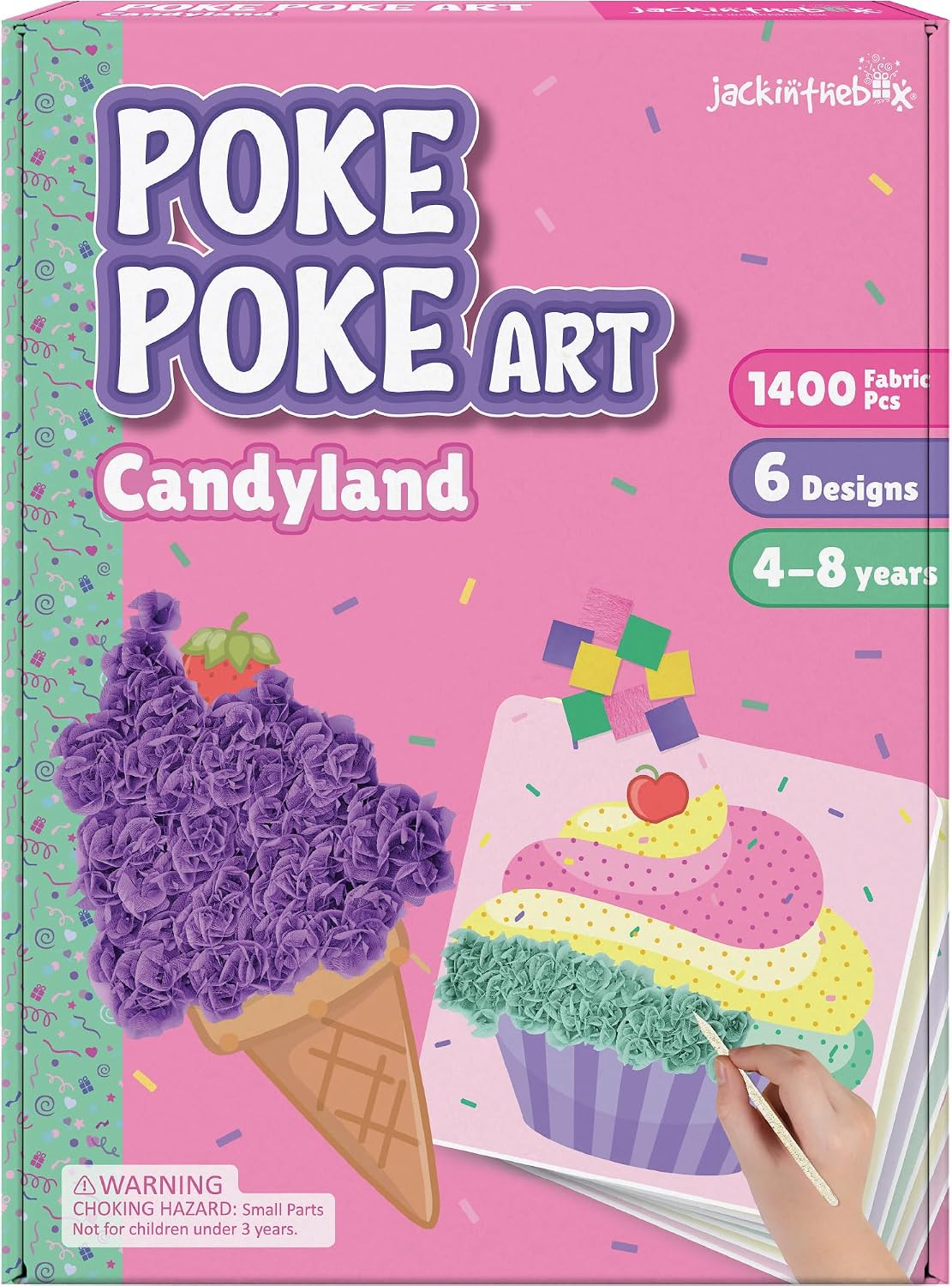Jackinthebox Poke Art Magical Flower Pressing Craft Kit for Girls - Candyland