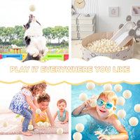 Clear Ball Pit Balls - Crush Proof Plastic Toy Balls for Boys and Girls – Fun for Kids & Family - 170 PACK / Milky White - image 4