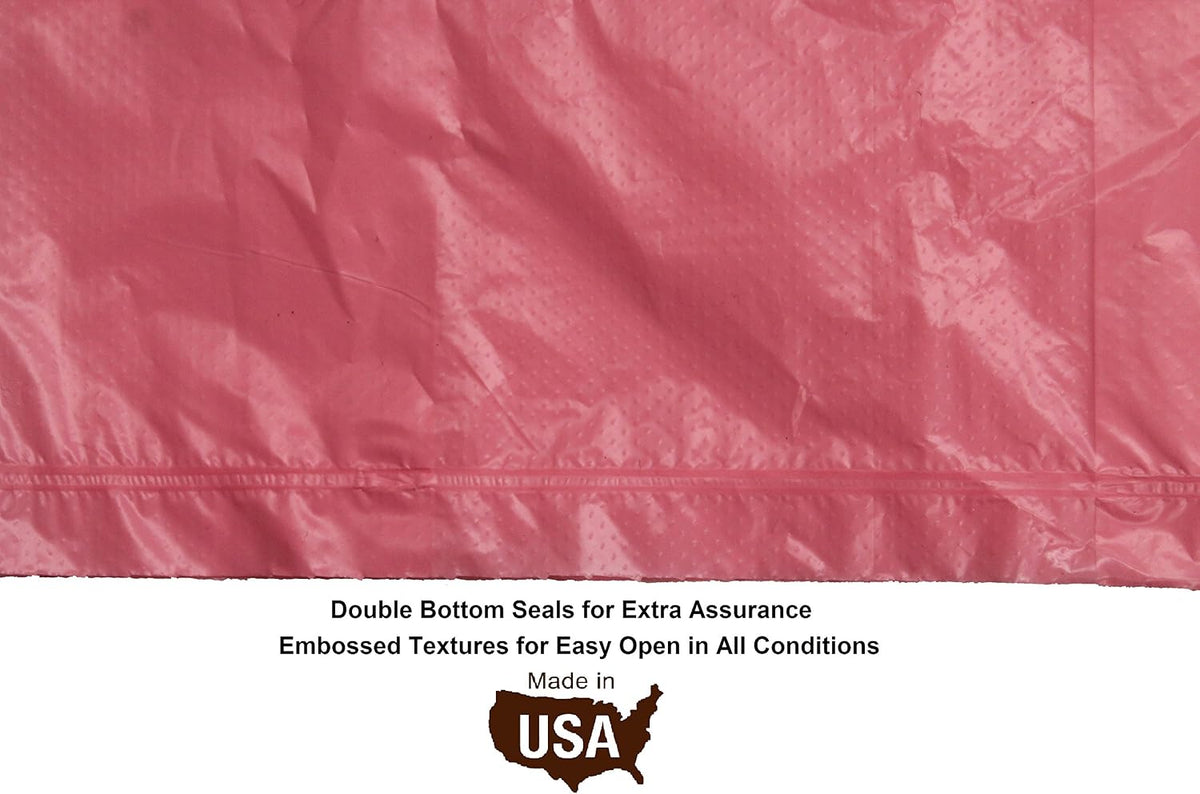 FiveStarPet Purse Style Dispenser with 2 Rolls Made in USA Easy Open - Pink Paw - image 2