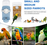 Lemtrflo No Mess Bird Feeder Water Dispenser Set - blue - image 3