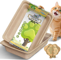 Disposable Litter Box for Cats Large: 2/4/6/8-Pack 17.5X 13.5in - 2 Packs