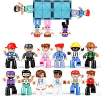Mruikeny 12 Pieces Large Magnetic Figures for Kids Ages 3 4 5 6 7 8+ – Fun for Kids & Family - Vibrant