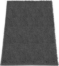 Absorbent Dog Door Mat for Muddy Paws - 48"L x 30"W x 1" Th / Dark Grey