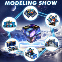 Euclidean Cube Fidget Toys for Kids 2 in 1 Star Cube Magic Cube - Starry Sky - image 2