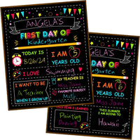 Double-Sided First Day of School Board - 1