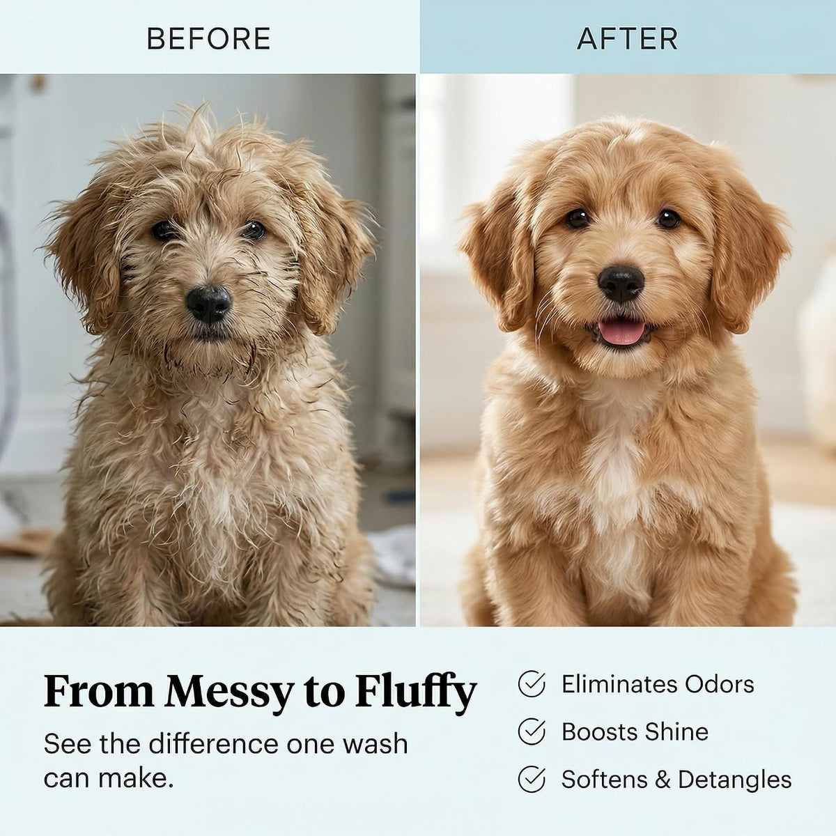 16 fl oz Tearless Puppy Shampoo and Conditioner - 16 Fl Oz (Pack of 1) - image 3