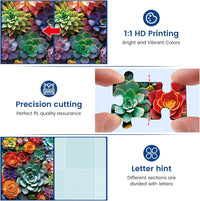 1000 Pieces Puzzle for Adults - Succulent Flower - image 4