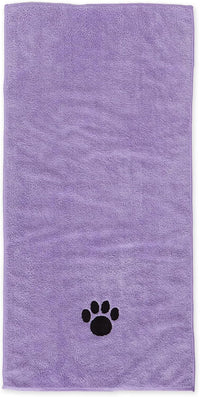 Bone Dry Pet Grooming Towel Collection Absorbent Microfiber Drying Set - Lavender / 15x30" - image 2