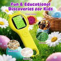 Kids Microscope, 500X Digital Magnifying Glass, Explore STEM Toy - Yellow / 1 Pcs - image 4