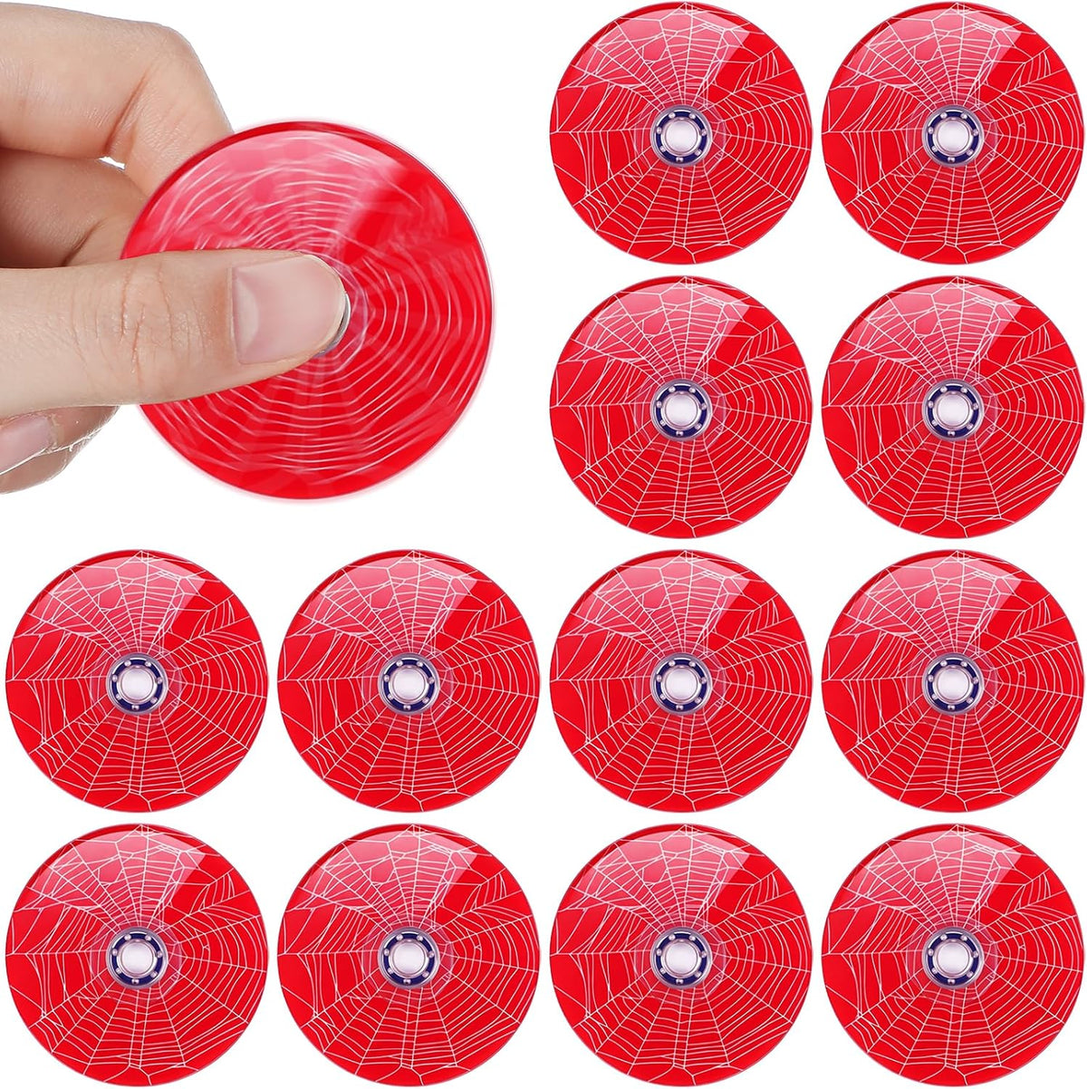 Sotiff 24 baseball fidget spinners, mini acrylic spinners with baseball print - view 8