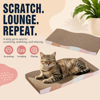 SIDAZON Cat Scratching Board cat Scratcher Cat Scratch Pad Cardboard - 5-Pack - image 3