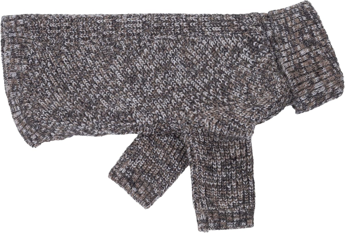 Fitwarm Thermal Knitted Dog Sweater Doggy Winter Coat Pet Clothes - X-Small / Heather Black - image 3