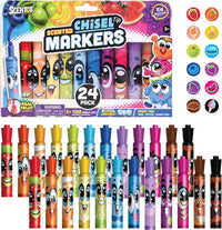 Scentos 12 pack scented chisel tip markers in assorted colors - view 2