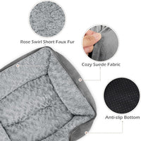 Rectangle Washable Orthopedic Dog Bed for Small - L(30"x 24"x 9") / Light Grey - image 4