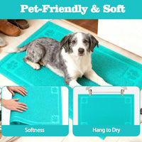 Darkyazi Pet Feeding Mat Large for Dogs and Cats - Lake Blue - image 4