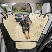4Knines Heavy-Duty Rear Seat Cover for Dogs - Extra Large / Tan