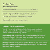 Hypochlorous Acid Spray for Dogs – 4oz Dog Wound Spray for Cuts, Burns, Sores, Abrasions, and More – Non Toxic and Chemical Free HOCI Wound Care – Made in The USA