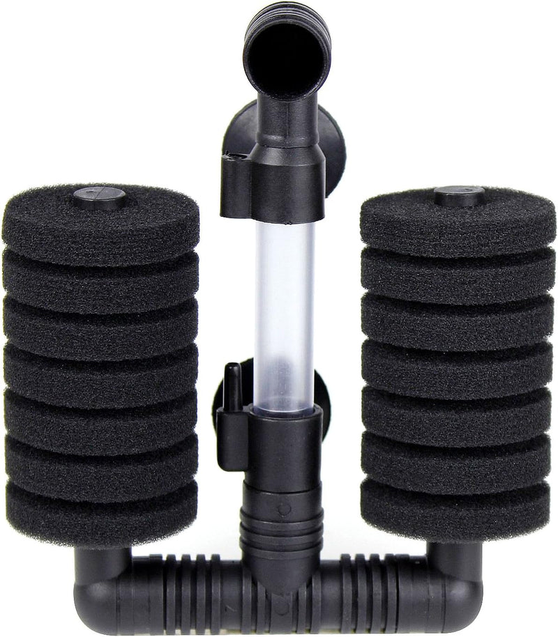 AQUANEAT 4 Pack Double Bio Sponge Filter, for Fry, Betta, Shrimp - Small 1pc