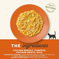 Applaws Natural Wet Cat Food, 24 Count, Limited Ingredient Canned Wet Cat Food, Chicken with Pumpkin in Broth, 2.47oz Cans