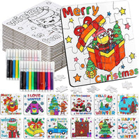 MUOUAKATE Christian Halloween crafts for kids, 24 blank coloring puzzle sets - view 4