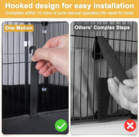 Tresbro Guinea Pig Cage with Top Cover & 12 Panels, Triple Fixing Measures Small Animal Playpen with Waterproof PVC Liner & One-Motion Hooks, 48 x 24 x 16 C&C Grids Cage for Bunny, Hedgehog, Hamster