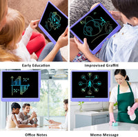 FLUESTON LCD Writing Tablet for Kids - 12"W x 8"H / Purple - image 4