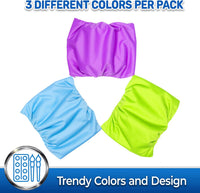 Male Dog Belly Manner Band Wraps Nappies, Blue Green and Purple - Solid / Medium (15"-21" Waist) - image 4
