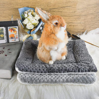 Small Animal Bed Mat, Soft & Warm, Suitable for Guinea Pig - XX-Large(19.7''x15.7'') / Mesh Grey - image 4