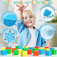 Large Magnetic Blocks,56PCS 1.34in 3D Building Cubes for Kids Ages 3+ – Fun for Kids & Family - 56PCS（1.34in） - image 2